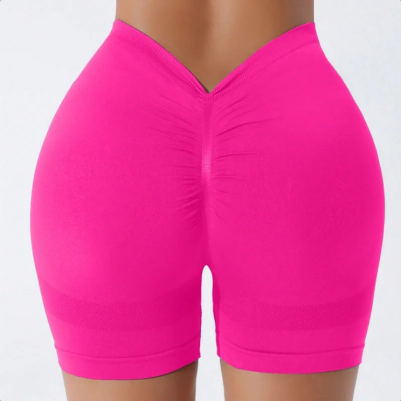 Hip-lifting fitness pants, V-back waist