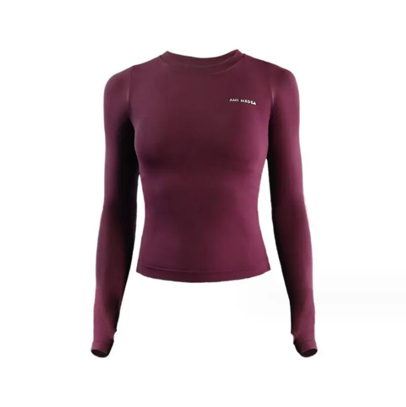 Long sleeve yoga sports shirt