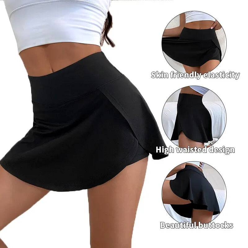 The skirt is suitable for running, yoga, fitness.